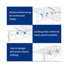 FLEXIMOUNTS 2-Pack 2x6ft Garage Shelving with Hooks, 24-inch-by-72-inch Wall …