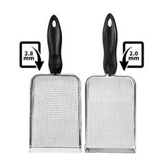 Stainless Steel Litter Sifter Reptile Scooper Sand Shovel Cleaner for Bedding