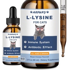 SANTKOL L-Lysine Supplement for Cats – Immune Support – 60ML Lysine 60 ML
