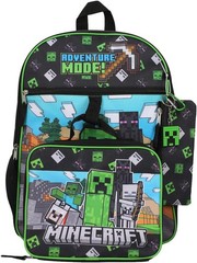 Bioworld Minecraft Adventure Mode 5-Piece Backpack Set Green