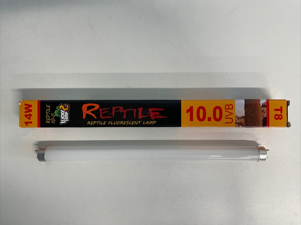 LUCKY HERP 10.0 Fluorescent Desert Terrarium 15″ Lamp Bulb Reptile Tube Light T8