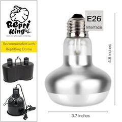 Reptile Heat Lamp 2-Pack 75W Basking Bulb Light for Reptiles UVA Daylight Bas…