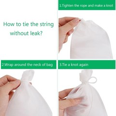 6Pack Fine Media Filter Bag for Aquarium 180 Micron Extra Fine Drawstring Fil…