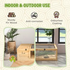 Indoor Tortoise House Habitat Reptile Cage Outdoor for Turtles Lizards Snakes