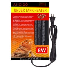 Aiicioo Reptile Heating Pad – 6x8Inch Hermit Crab Heater Heat Mat for Reptile…