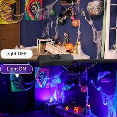 Atfoyer 40W LED Black Light Bar for Glow Party, Blacklight with Plug