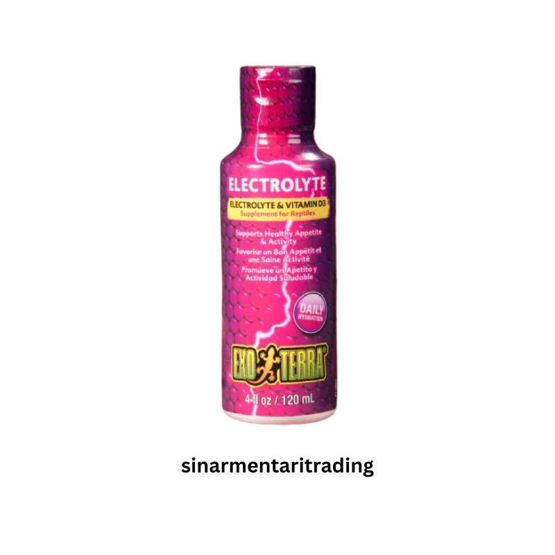 Exo Terra Reptile Supplement Electrolyte Vitamin D3 Healty Bone Growth Muscles