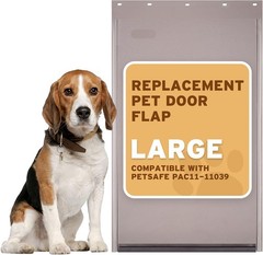PAC11-11039 Dog Door Replacement Flap | Heavy-Duty PVC Material | 16 7/8 x 10…