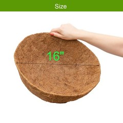 Coco Liners for Planters 16 Inch 4PCS Round Shape Coco Liner Coir Fiber Repla…