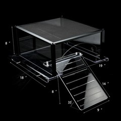 Turtle Topper Basking Platform for Aquatic Turtles 40 Breeder 75 Gallon, Aquati