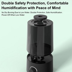 2.5L Reptile Fogger Mister Humidifier With Integrated Tank, Digital Timer
