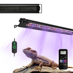 20W UVB Reptile Light, Dimming UVB UVA Reptiles Strip Lamp, LCD Remote Contro…