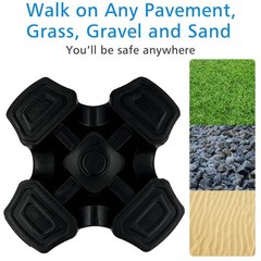 XSL Cane Tips – Heavy Duty Rubbers Self Standing Quad Base Replacement Walkin…