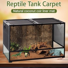 Reptile Carpet 12×12 Inch 100% Natural Coconut Fiber Mat – Ideal for Bearded