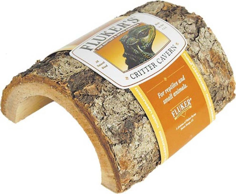 Flukers Critter Cavern for Reptiles and Small Animals (6.5″L x 6.5″W x 4″H)
