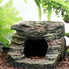 Reptile Rock Basking Platform, Gecko Hide Cave Hiding Place, Snake Cave and H…