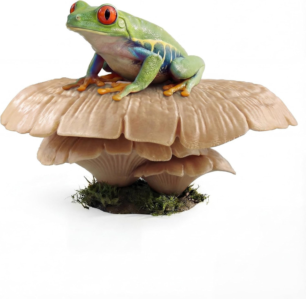 Mushroom Reptile Ledge| Tree Frog Terrarium Tank Accessories, Crested Gecko Tank