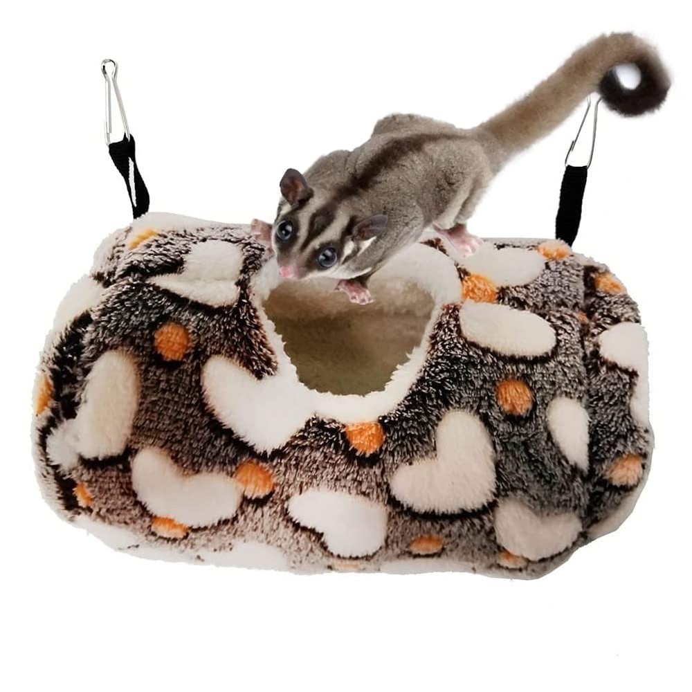 Sugar Glider Sleeping Pouch Small Animal Hammock, Hanging Bed Warm Cotton Nes…