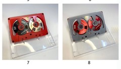 2PCS Metal disc audio tape with 50-minute hollowed-out section
