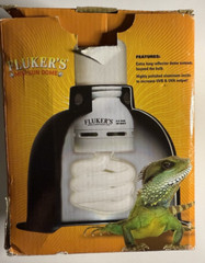 Flukers Mini Sun Dome Deep Flush Mount Lamp 5.5 in 100 Watt Max Turtles Reptiles