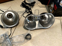 Zoo Med Mini Combo Deep Dome Heat Lamp Fixture 4 Sockets + Spring Clips 4 Iguana