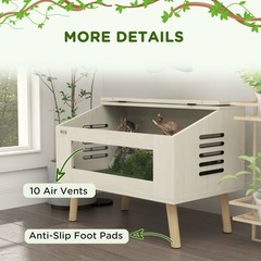 30 Gallon Reptile Terrarium W/ Top Opening Windows & Air Vents