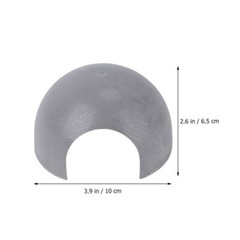 Reptile Hide Rest Cave Rubber Round Habitat Crawler Toys Pet Supplies