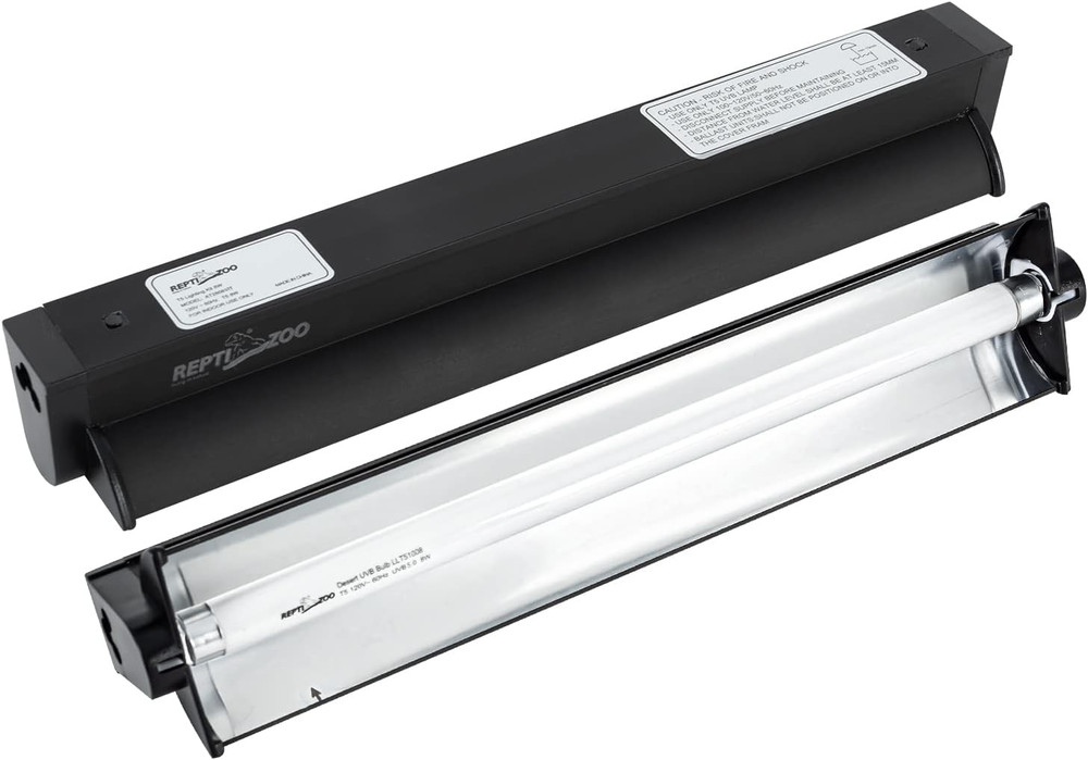 8W Reptile T5 HO UVB Lighting Combo Kit, 12″ Light Fixture Reptile Terrarium Hoo