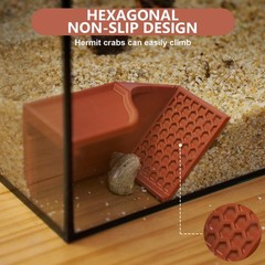 1 PCS Hermit Crab Underground Hideout Cave Corner 3 In 1 Habitat Shelter