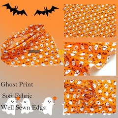 Dog Bandana Fall Halloween Adjustable Scarf Handkerchief Bib Small Large Dog