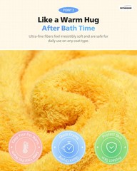 Large Ultra Absorbent Pet Towel 23.6×47.2 Inch Quick Drying Microfiber Dog Cat