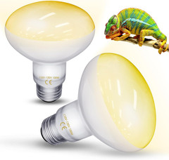 Reptile Heat Lamp Bulbs -100W UVA Natural Daylight Heating Lamp Basking Bulb for