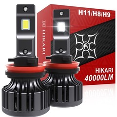 HIKARI WINGS 2026 40000LM H11/H8/H9 LED Bulbs, 45W Upgraded Core Chips, High …