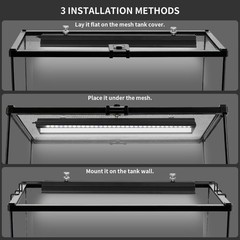 UVB Reptile Light, Dimmable UVA UVB Lamp with Timer & 3 Modes, Adjustable 5.0…