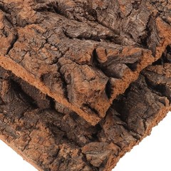 2Pcs Reusable Cork Bark Terrarium Background Light Brown Reptile Habitat Decor