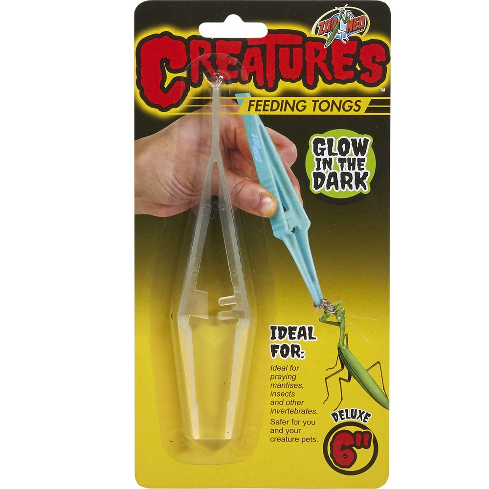 Glow in the Dark Feeding Tongs for Invertebrates and Arachnids 1 Pack