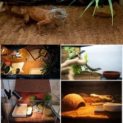 Hamiledyi Reptile Carpet Natural Coconut Fiber Tortoise Carpet Mat for Pet Te…