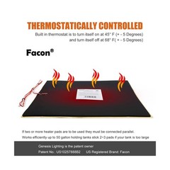 Facon 12″ x 18″12V RV Tank Heater Pad with Thermostat – 2Pack, 12Volts Heatin…