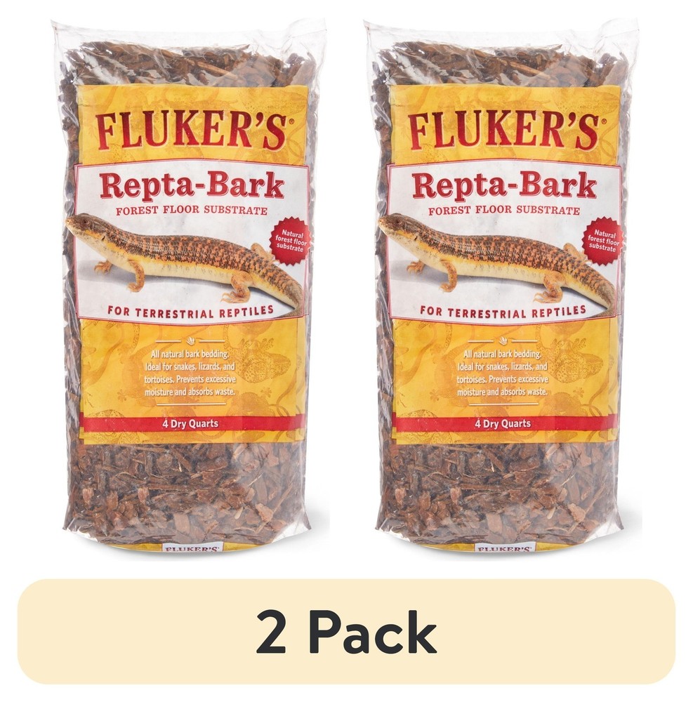 2 Pack Aquaculture Repta Bark 4 Qt Reptile Amphibian No Toxic Oils