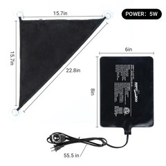 2-in-1 Reptile Heating Hammock, Heating Pad, Dimming Controller, Lizard.