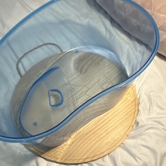 Blue/Clear Oval Plastic reptile/ turtle aquarium 22x16x12 in