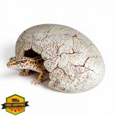 Dinosaur Egg Reptile Hide – Resin Cave for Leopard Gecko, Bearded Dragon and …