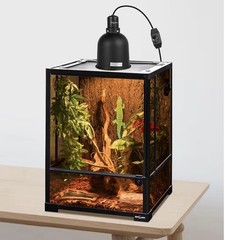 Reptile Light Fixture with Dimmable Switch,5.5 inch Deep for Tank Terrarium