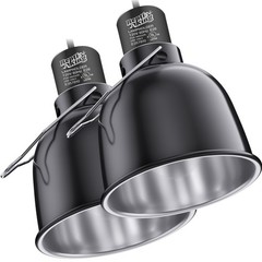 Reptile Light Fixture, 2-Pack 5.5” Deep Dome for Reptile Light/Heat Lamp/UVB…