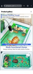 Large Turtle cage Tortoise Terrarium with Pump＆Filter w Shower Function