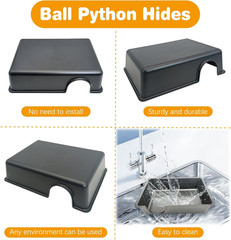 Reptile Hide Box 4 Pcs Leopard Gecko Hide Snake Hideout Reptile Hides