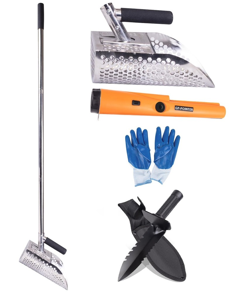 Sand Scoop for Metal Detecting, Heavy Duty Stainless Steel Metal Detecting Sa…