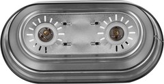 Aiicioo Dual Reptile Light Fixture – Bearded Dragon Light Fixture Double Reptile