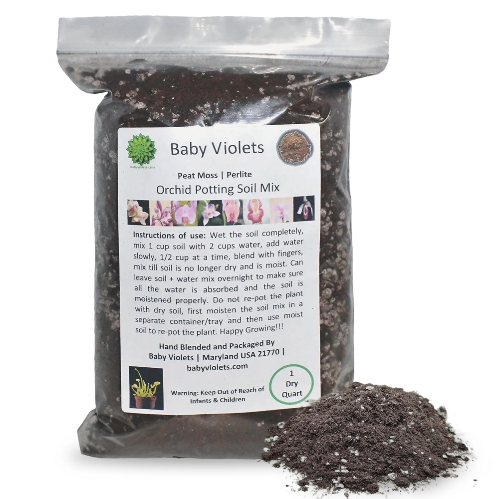 Orchid Potting Soil Mix (3 Cups / 1 Quart) 1 qt
