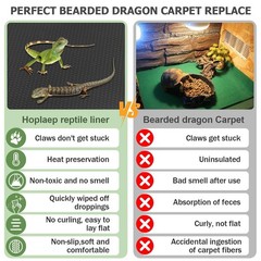 120 Gallon Reptile Terrarium Mat Liner, 96″ X 24″ Bearded Dragon Tank Accesso…